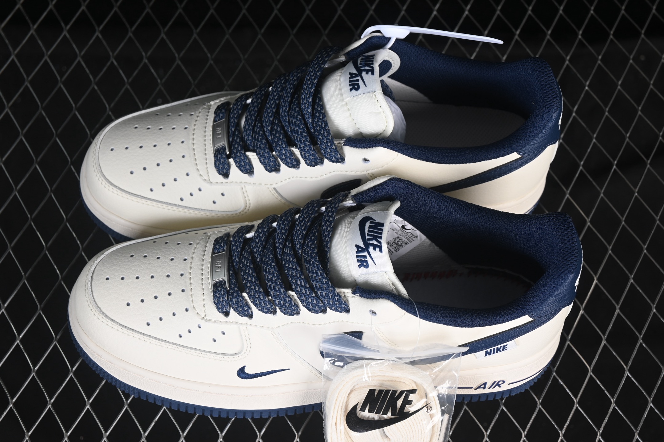 Nike Air Force 1'07 Low 树纹午夜蓝 空军一号低帮休闲板鞋 SM6668-127#