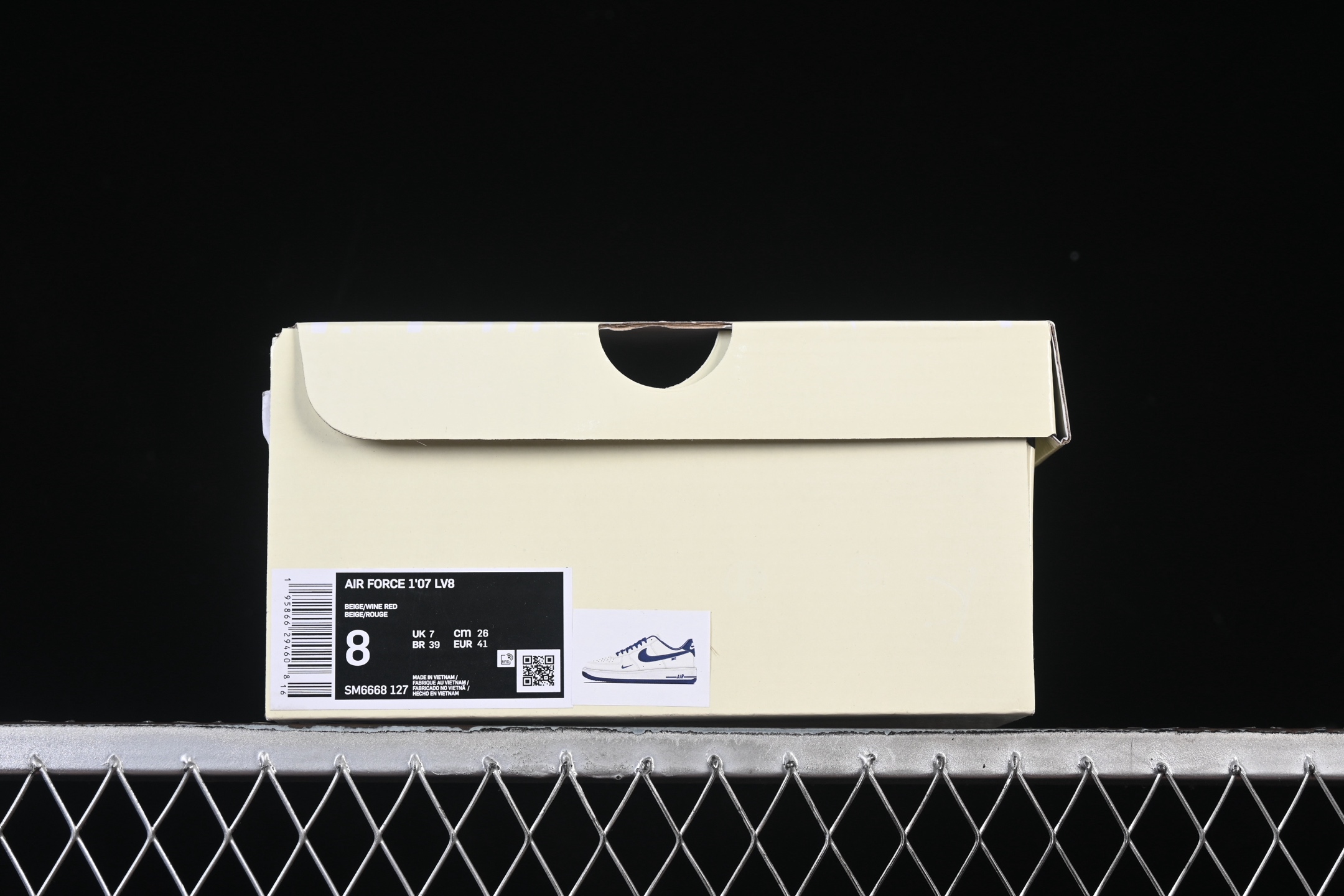 Nike Air Force 1'07 Low 树纹午夜蓝 空军一号低帮休闲板鞋 SM6668-127#