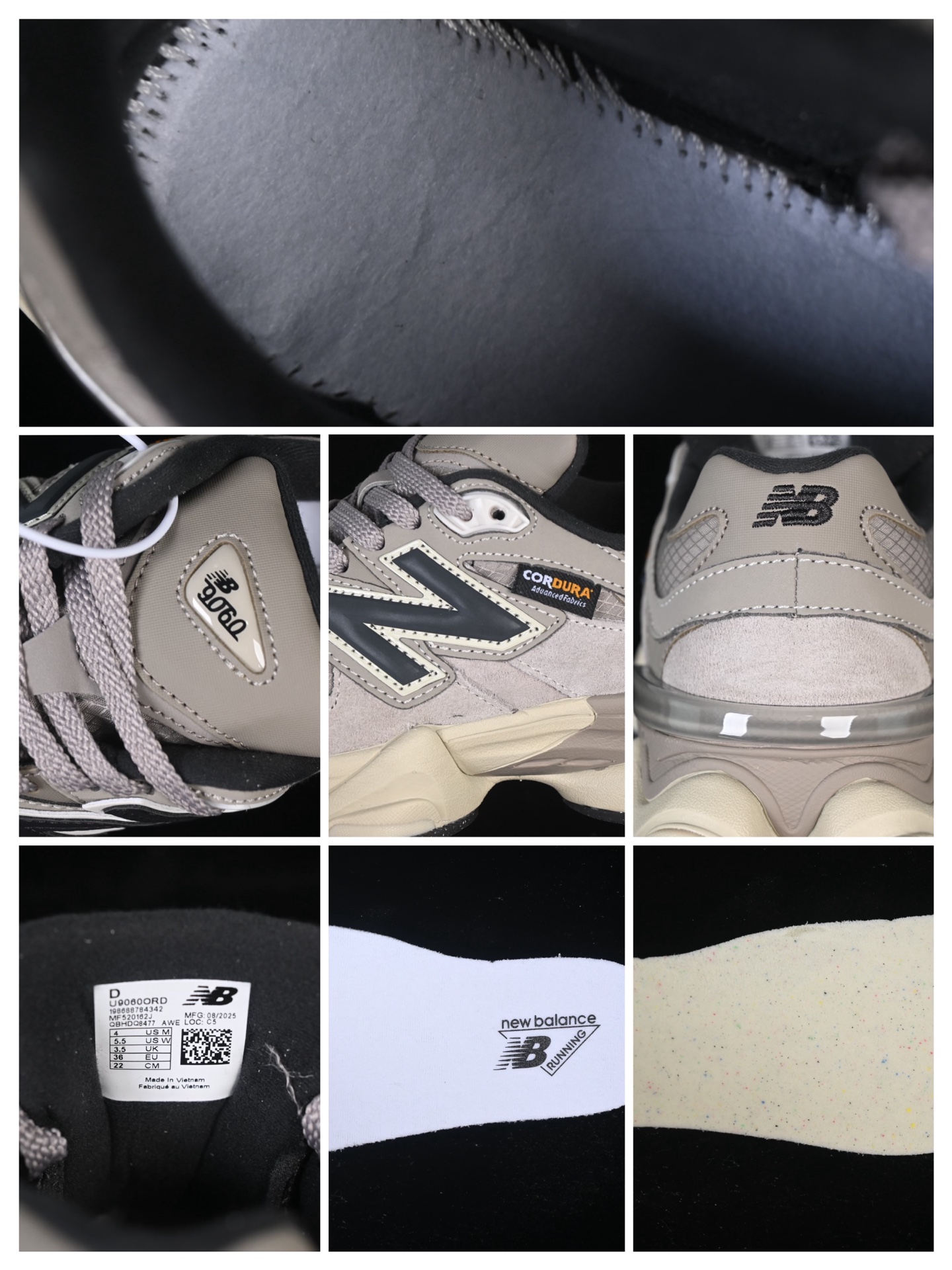 纯原 New Balance NB9060 联名款 复古休闲运动慢跑鞋 U9060ORD#鞋款灵感源自设