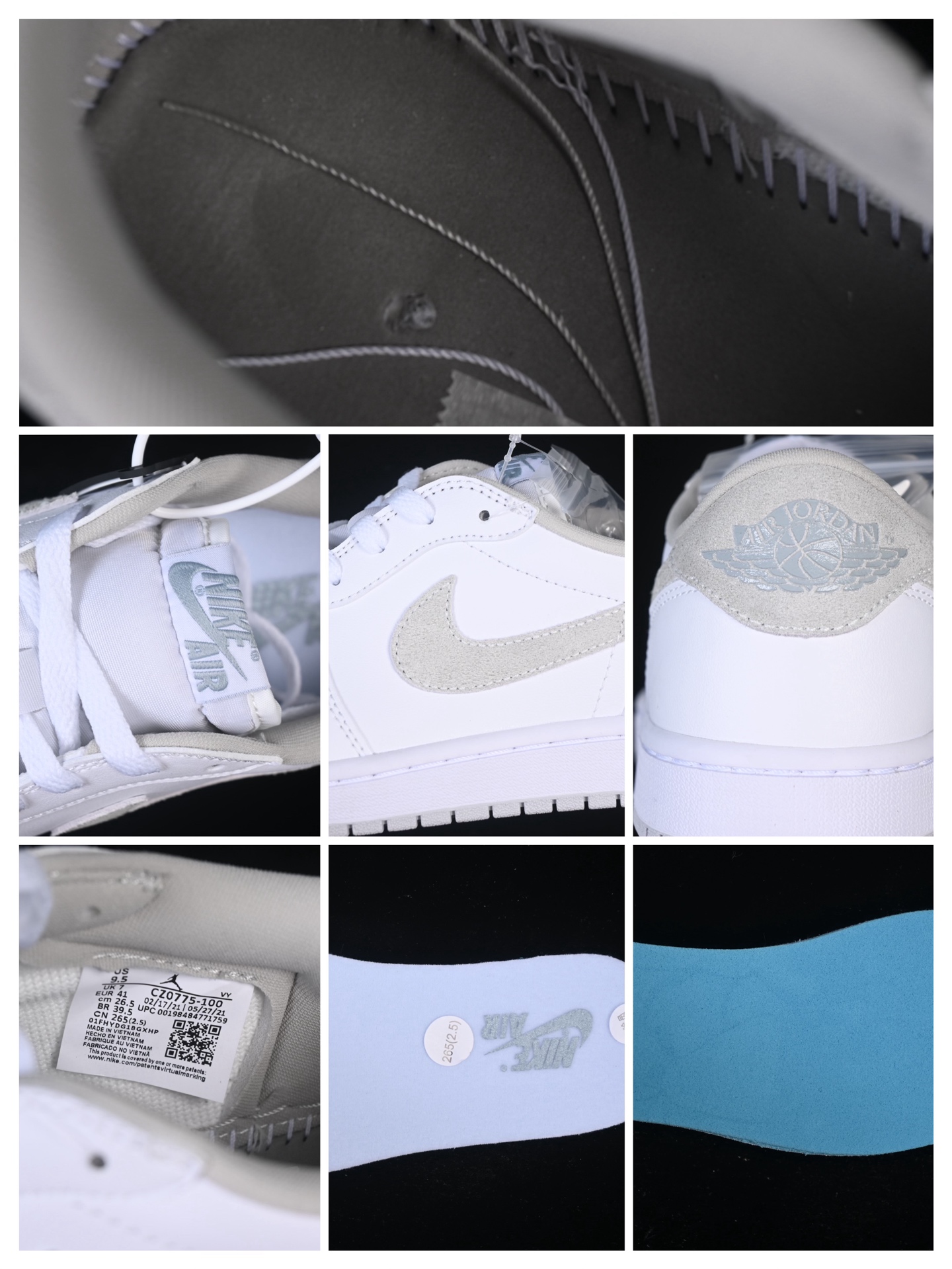 💰200公司级💰240纯原
 Air Jordan 1 Low OG "Neutral Grey" AJ1 乔1简约白灰 低帮文化休闲板鞋 CZ0775-100
尺码：35.5 36 36.5 37.5 38 38.5 39 40 40.5 41 42 42.5 43 44 44.5 45 M.D4