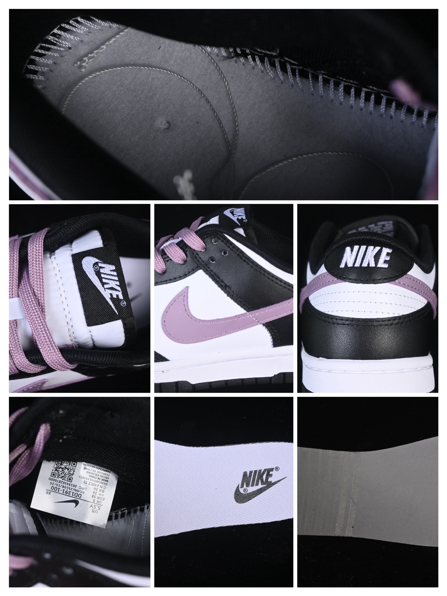 💰260公司级💰360纯原
Nike SB Dunk Low 黑白紫勾 低帮休闲板鞋 DD1391-100
尺码：35.5 36 36.5 37.5 38 38.5 39 40 9.E5