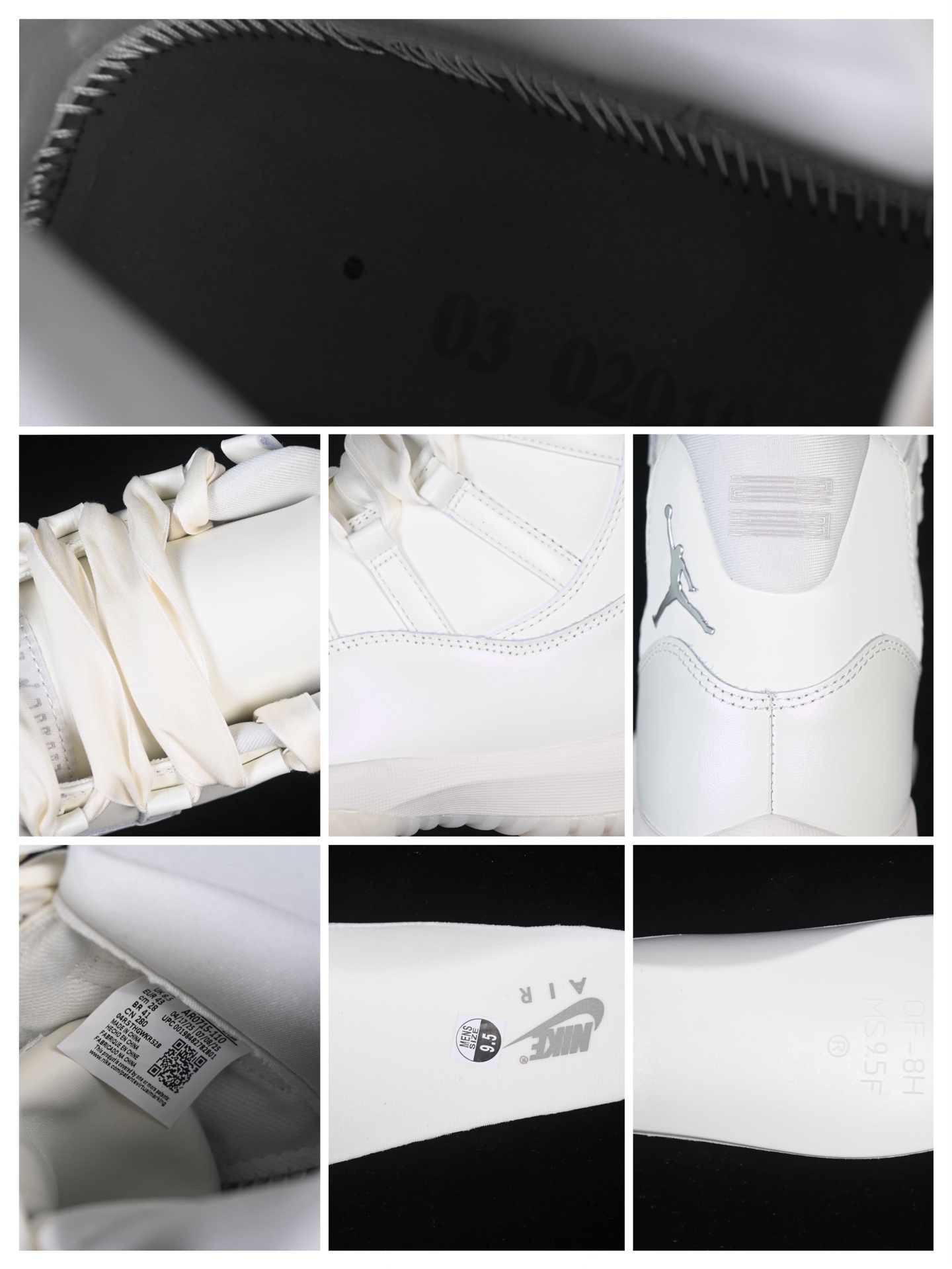 💰480纯原
Air Jordan 11 Retro "Pearl" AJ11 乔11珍珠白 AR0715-110
#大厂出品 原楦原纸板 客供原厂材料开发 极致一眼正品既视感 细节如图所示
尺码：36 36.5 37.5 38 38.5 39 40 40.5 41 42 42.5 43 44 44.5 45 46 47.5 P.E5