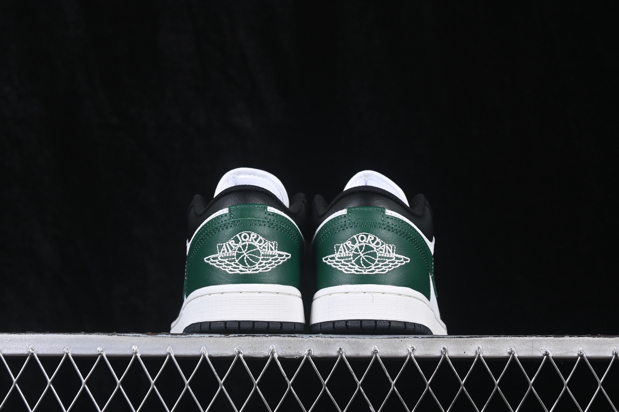 G版纯原 Air Jordan 1 Low AJ1 乔1黑白绿 低帮复古文化篮球鞋 -047 #市售最高品质 原鞋开发 