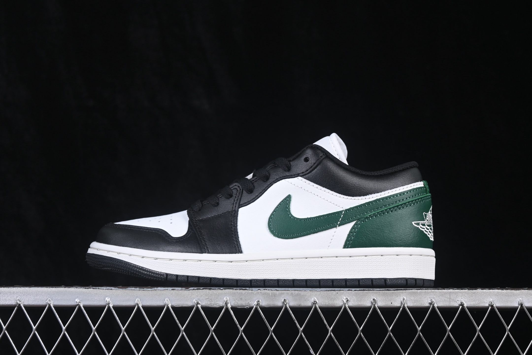 G版纯原 Air Jordan 1 Low AJ1 乔1黑白绿 低帮复古文化篮球鞋 -047 #市售最高品质 原鞋开发 