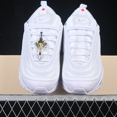 Mschf x Inri Air Max 97 "Jesus Shoes" 圣水白冰蓝 3M子弹跑步鞋 #回弹PU模气 Mschf x Inri Air Max 97 "Jesus Shoes" 圣水白冰蓝 3M子弹跑步鞋 #回弹PU模气