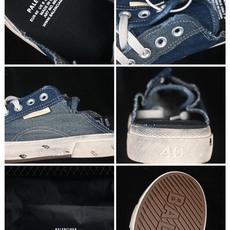 OK版 Balenciaga Paris Low 巴黎世家磨损做旧低帮系带时尚拖鞋 W3RCL4090 尺码:35 36 OK版 Balenciaga Paris Low 巴黎世家磨损做旧低帮系带时尚拖鞋 W3RCL4090 尺码:35 36