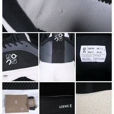 PK版 Loewe x On Cloudsolo 舒适贴合缓震透气跑步鞋 3MF Black White 尺码:36 3 PK版 Loewe x On Cloudsolo 舒适贴合缓震透气跑步鞋 3MF Black White 尺码:36 3