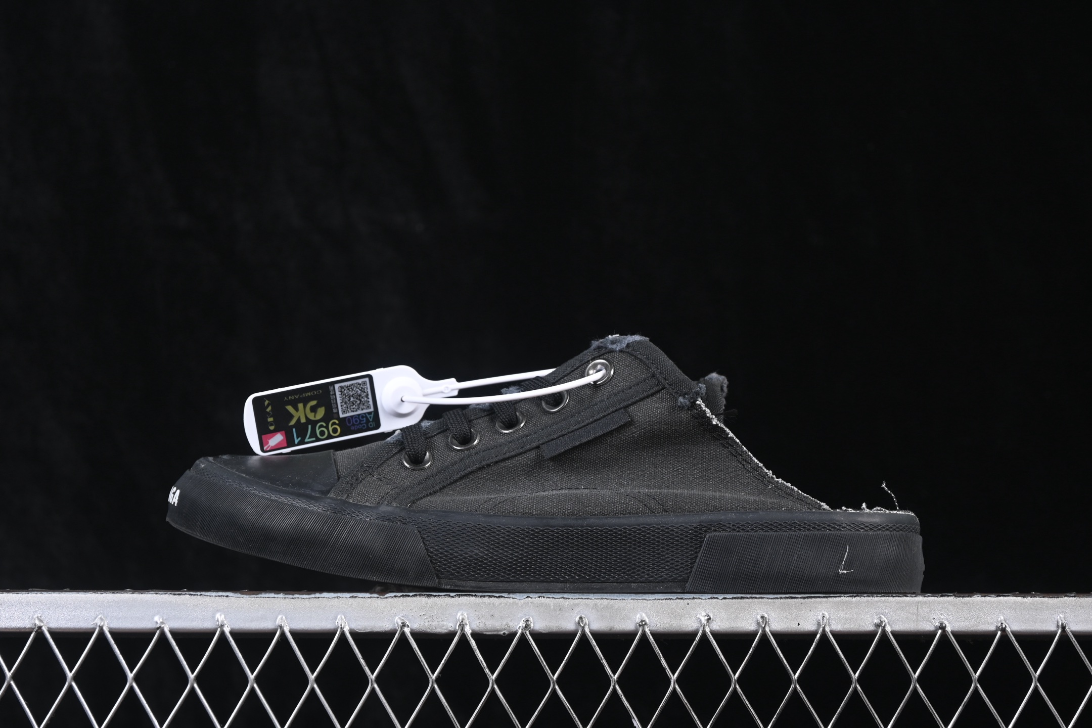 OK版 Balenciaga Paris Low 巴黎世家磨损做旧低帮系带时尚半拖 W3RC11090 尺码：35 36