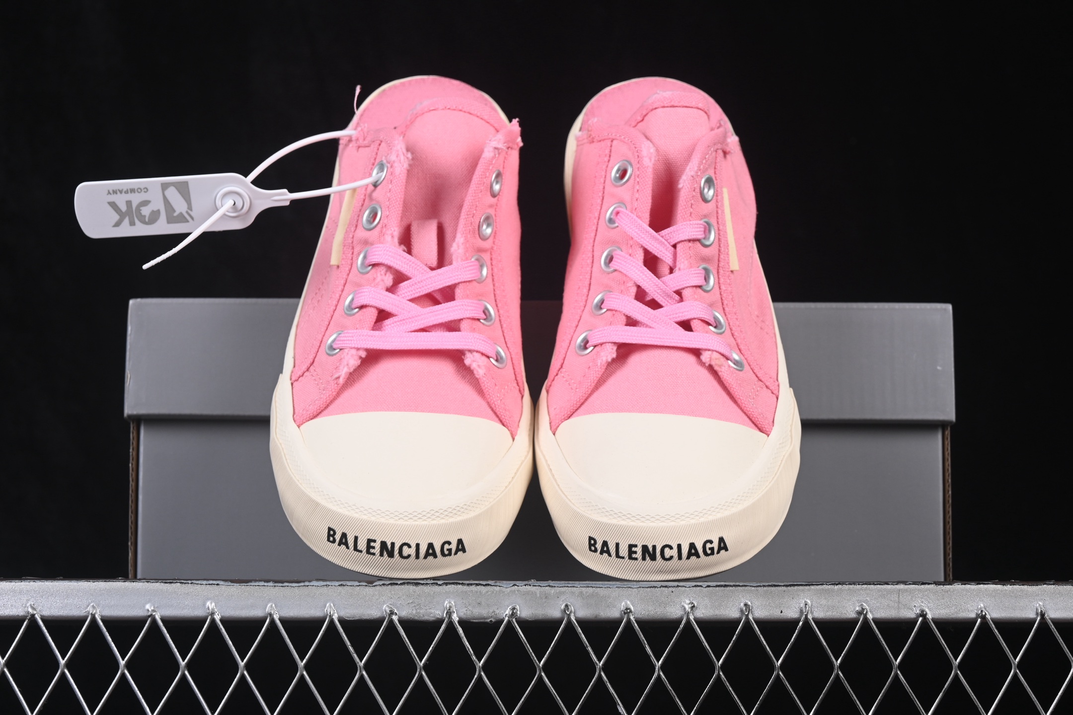 OK版 Balenciaga Paris Low 巴黎世家磨损做旧低帮系带时尚半拖 W3RC35590 尺码：35 36