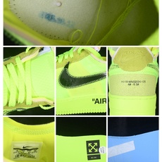 纯原 Off White x Nike Air Force 1 Low OW 联名透明黄 AO4606-700 #进口原 纯原 Off White x Nike Air Force 1 Low OW 联名透明黄 AO4606-700 #进口原