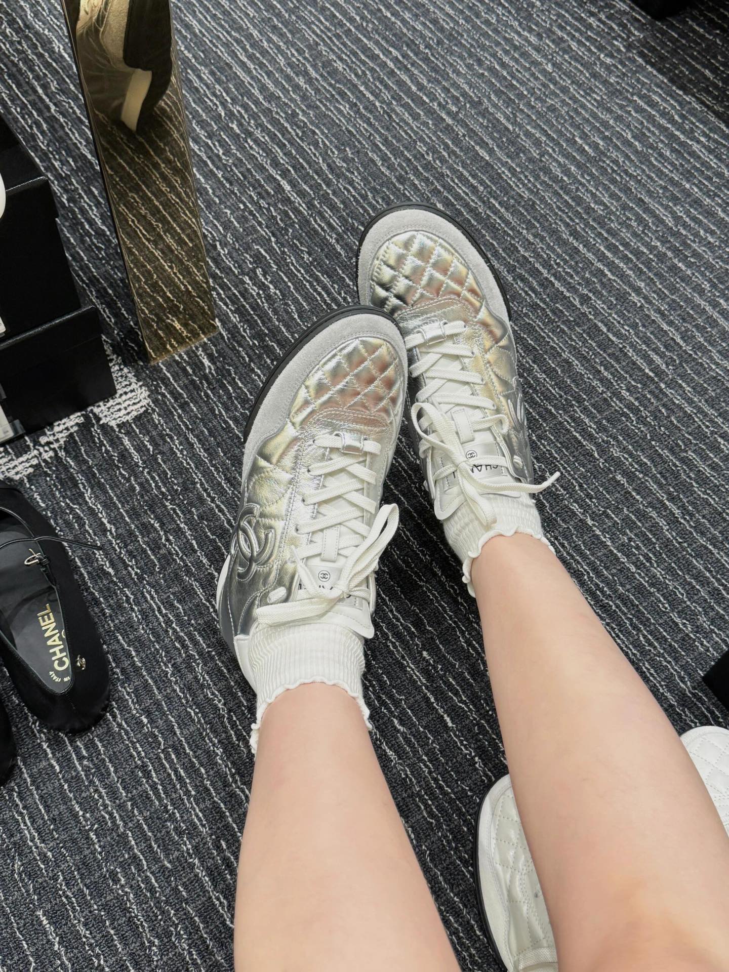 NO:237608,Silver is sunny and fashionable~ so beautiful!  This year, you must have small silver shoes, casual shoes/sports shoes, sneakers19860909银色吸晴又洋气～太美了！今年一定要有的小银鞋呀,休闲鞋/运动鞋,sneakers,Women's Shoes