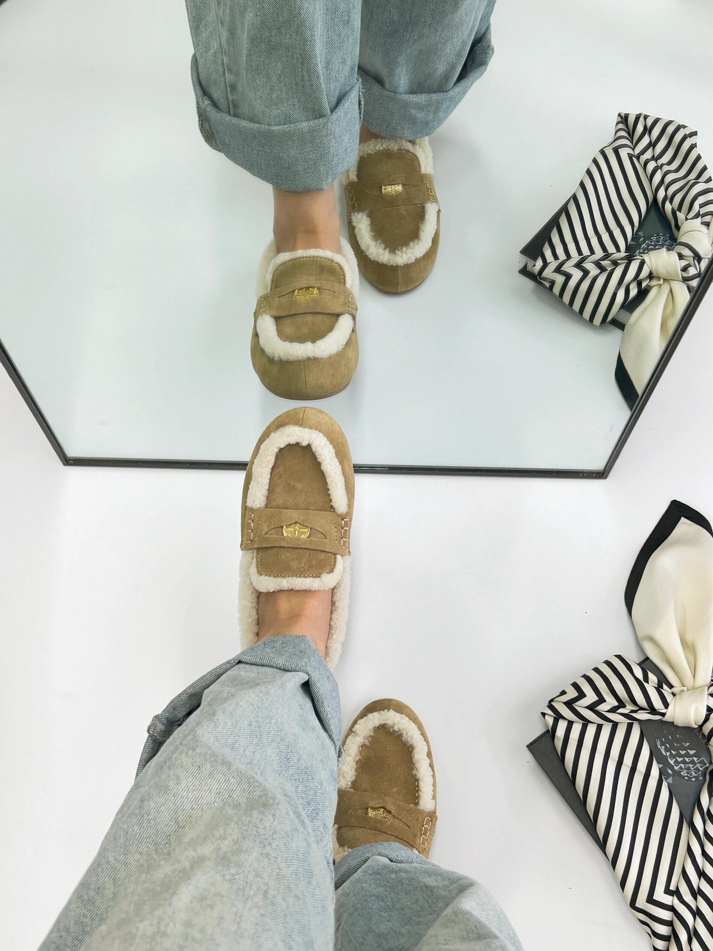 NO:488037,It's so easy to wear with one foot, loafers19860909一脚蹬毛毛鞋太好穿了,乐福鞋毛毛鞋,loafers,Women's Shoes