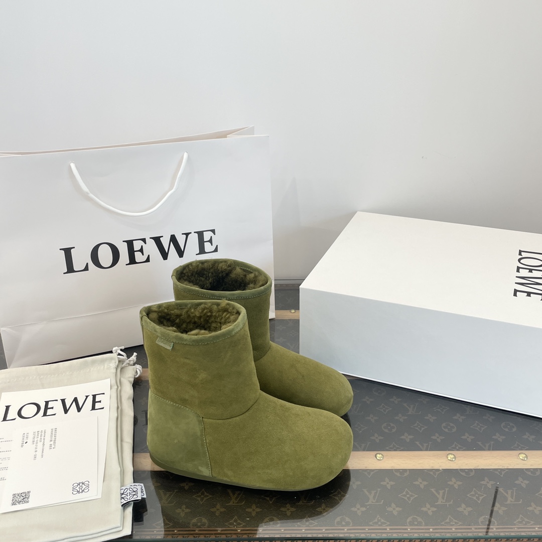 Loewe מגפיים מגפוני קצרות מגפוני שלג גומא TPU אוסף נפל/חורף אופנה