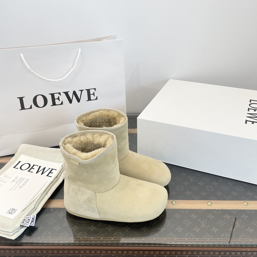 Loewe מגפיים מגפוני קצרות מגפוני שלג גומא TPU אוסף נפל/חורף אופנה