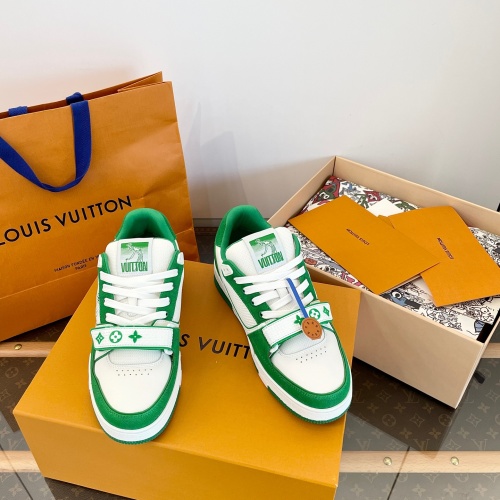 Louis Vuitton Trainer Sneakers With Velcro Strap - Unisex Style 1 Louis Vuitton Trainer Sneakers With Velcro Strap - Unisex Style