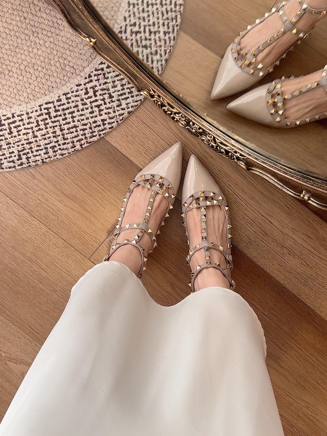 NO:250545,Nude color is full of femininity!  Super fashionable, versatile and classy, ​​single shoes19860909裸色女人味十足！ 名媛风超级洋气 百搭又显档次,单鞋,Women's Shoes