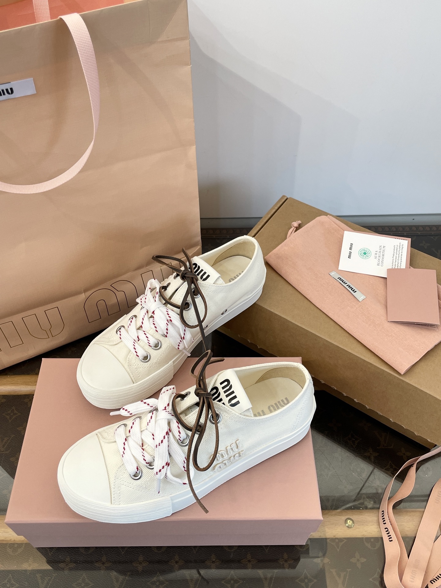 Miu Miu 2025 Lace-Up Canvas Sneakers with Diamond Socks 3 i1755018303532 672 0 1
