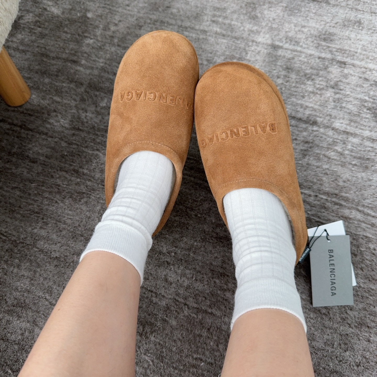 NO:563229,Easy to put on and take off with just one step ~ You can go out with any pair of socks, half-flop fur shoes, socks19860909一脚蹬穿脱方便～ 随便搭配双袜子就可出门了,半拖毛毛鞋,socks,Women's Shoes