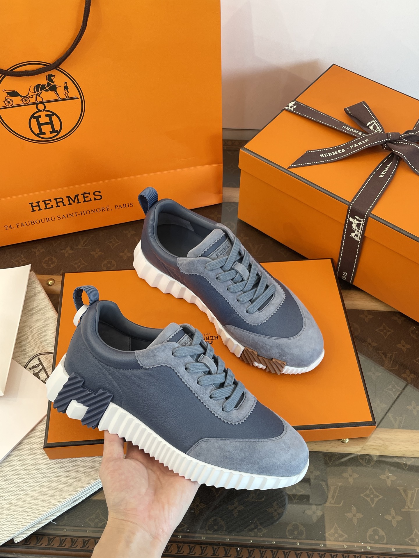 NO:563375,Navy blue leather, casual shoes/sports shoes, sneakers19860909海蓝皮面,休闲鞋/运动鞋,sneakers,Women's Shoes