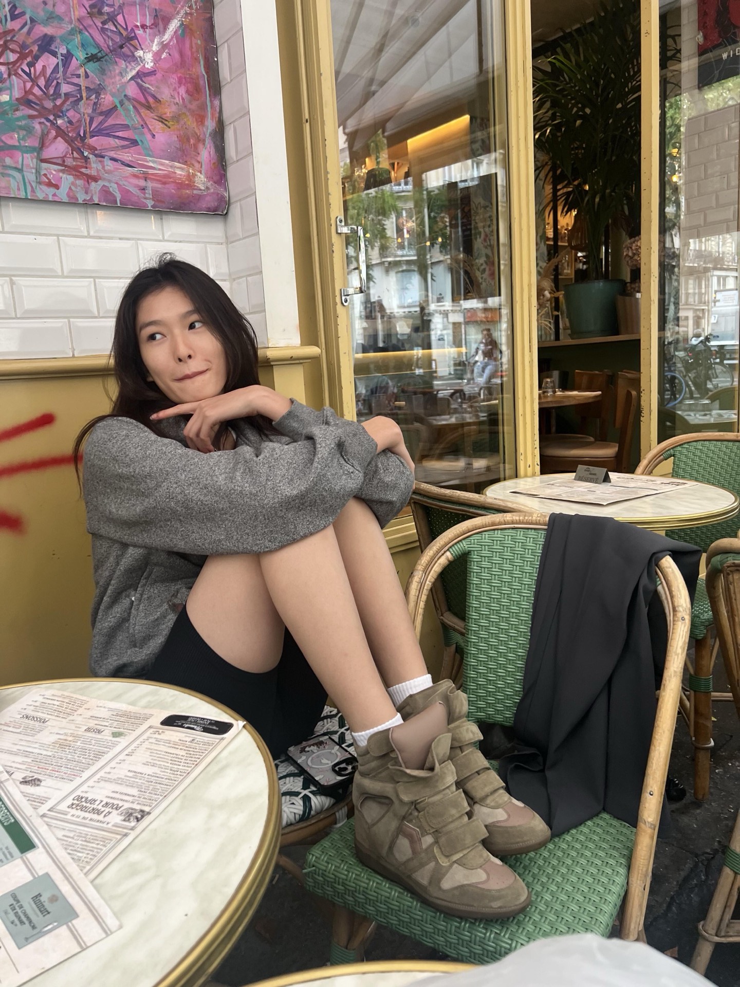 NO:647585,Falling in love with isabelmarant retro wedge sneakers again, military green, I have already thought of a hundred ways to wear them, snow boots, boots, sneakers19860909重新爱上isabelmarant 复古坡跟运动鞋,军绿色的我已经想好一百种穿搭了,雪地靴,boots,sneakers,Women's Shoes