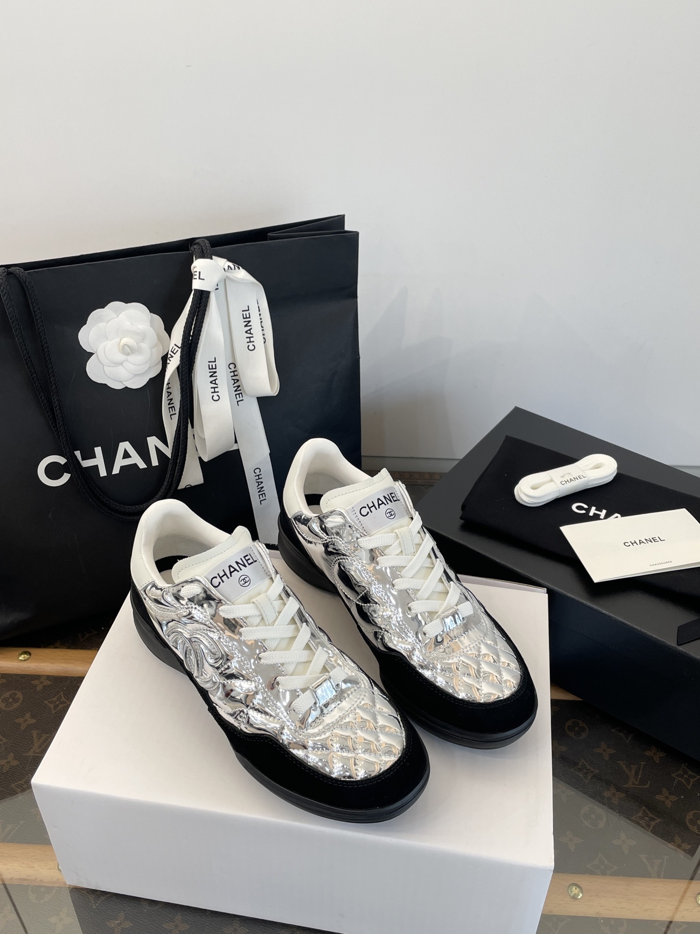 CHANEL кэжуал красоўкі рэтра высакародны выгляд ~ штодзённыя паездкі на працу універсальныя - топ-якасць