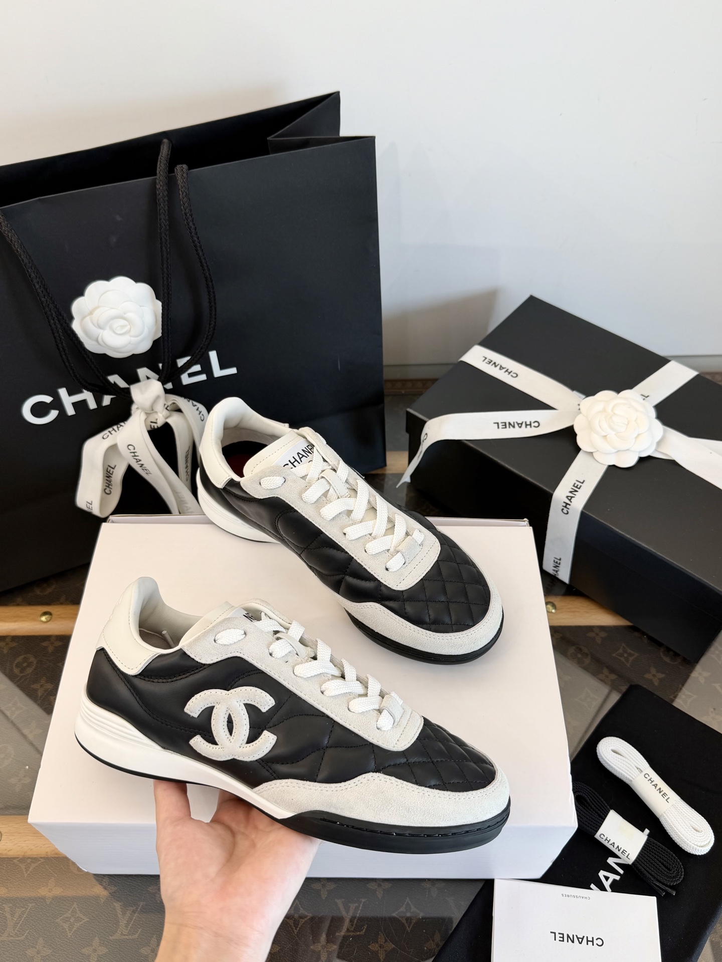 CHANEL カジュアルスニーカー ヴィンテージで上品な雰囲気～デイリー通勤にも合わせやすい -トップクオリティ