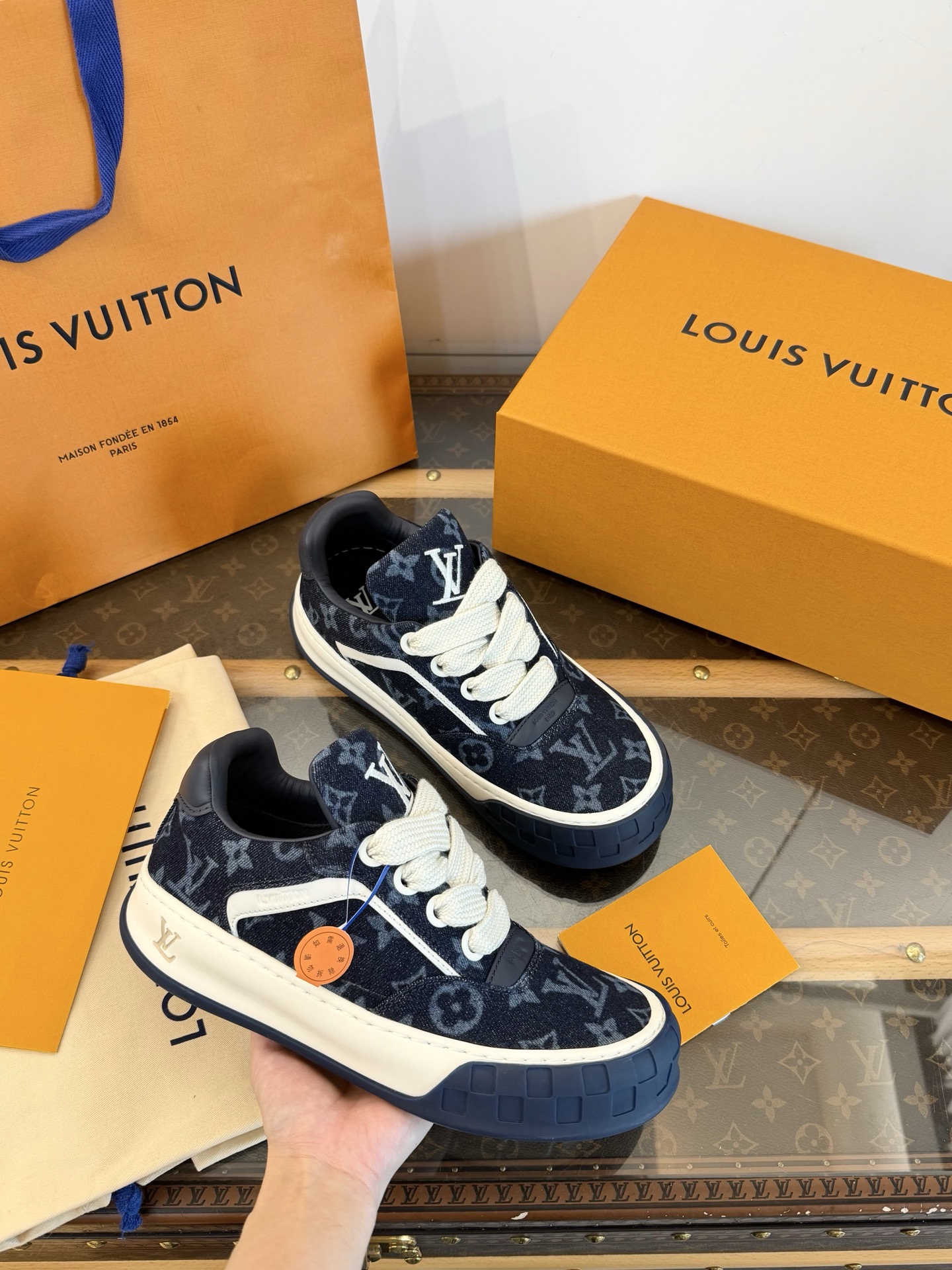 LOUIS VUITTON Trainer 2026 замшавы састарэлы стыль кеды топ-якасць састарэлы стыль топ-якасць дайго