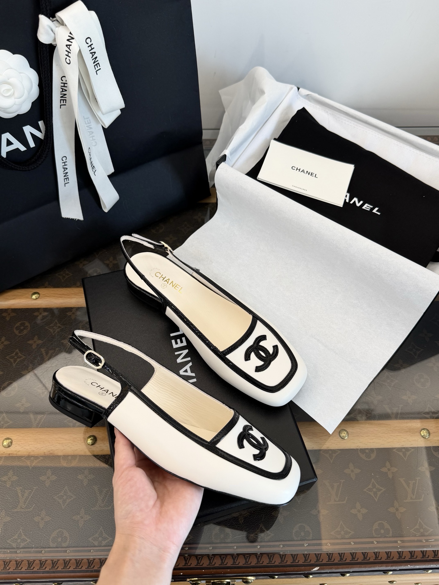 CHANEL lente/zomer Mary Jane vintage elegant en stijlvol ~ dagelijks woon-werkverkeer veelzijdig - topkwaliteit