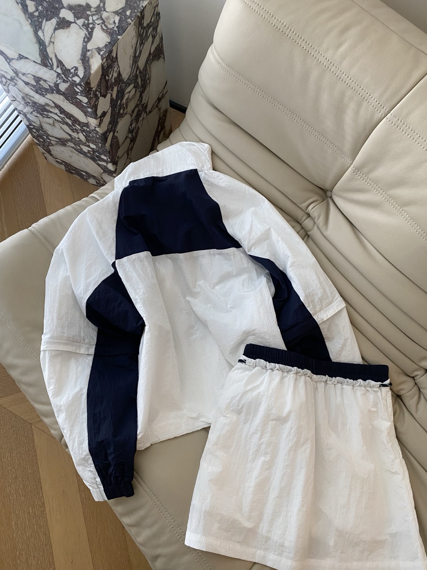  25Ss春夏 拼色防晒套装 经典的美式复古夹克版型拼接设计注重腔调实用性和设计感 立体剪裁重磅率性干练