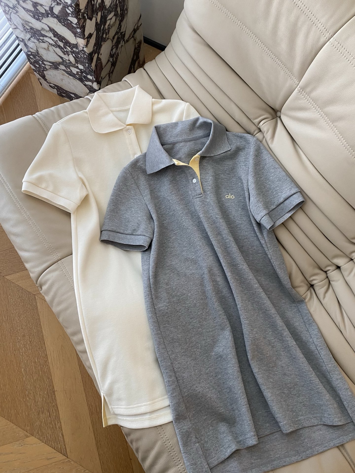 Casual and Chic: Polo Dress with Pine-Style Embroidery for Spring and Summer - 图片 1