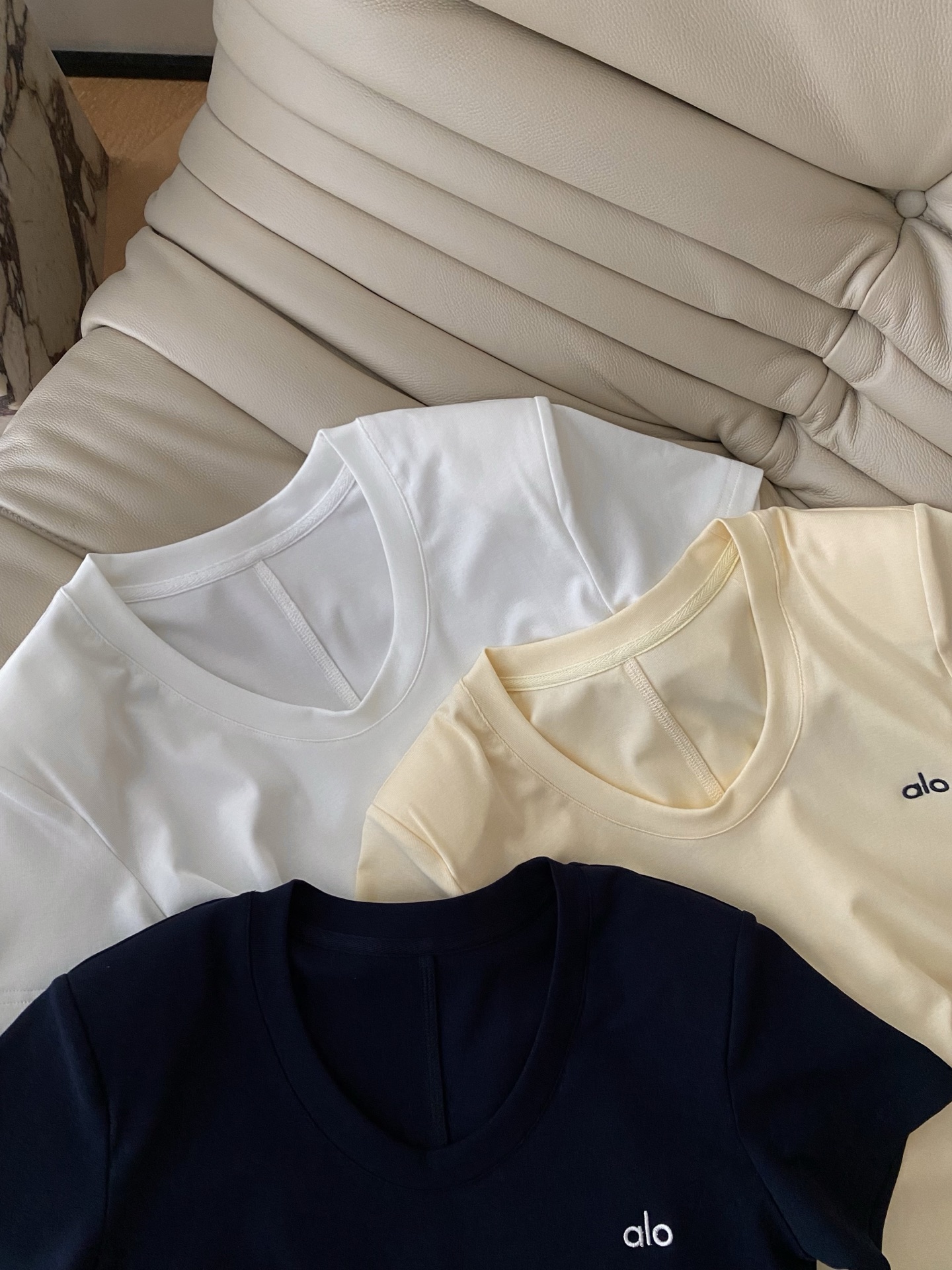 Women's U-Neck Cotton T-Shirt - Casual, Basic, and Versatile Summer Top 4 i1747041798283 9873 0 2
