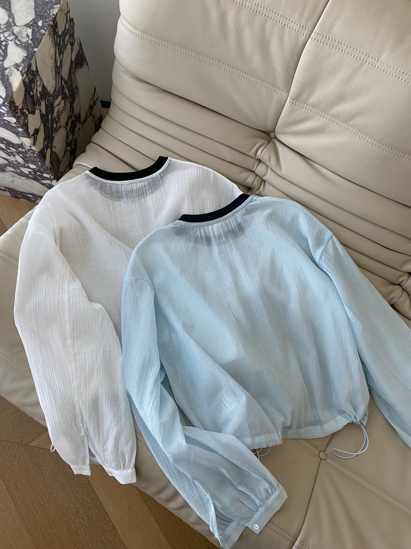 Color Block Round Neck Sunscreen Top & Shorts Set - Casual Summer Style 8 i1747046147769 7927 0 6