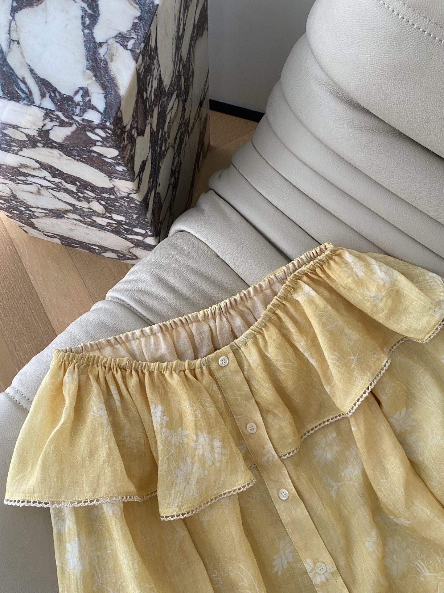 Women's Linen Off-Shoulder Top and Shorts Set - Breathable & Relaxed Fit 3 i1747384935627 3699 0 1