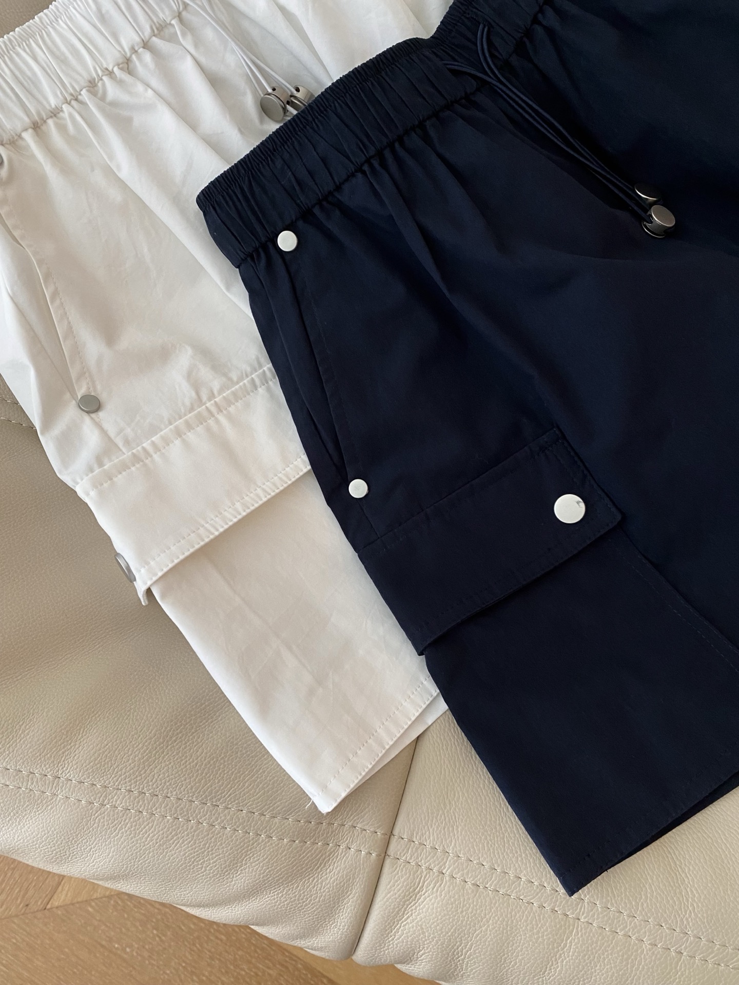 High Waist Elastic Drawstring Design Casual Shorts, Women's Summer Fashion 5 i1747903002696 5901 0 3