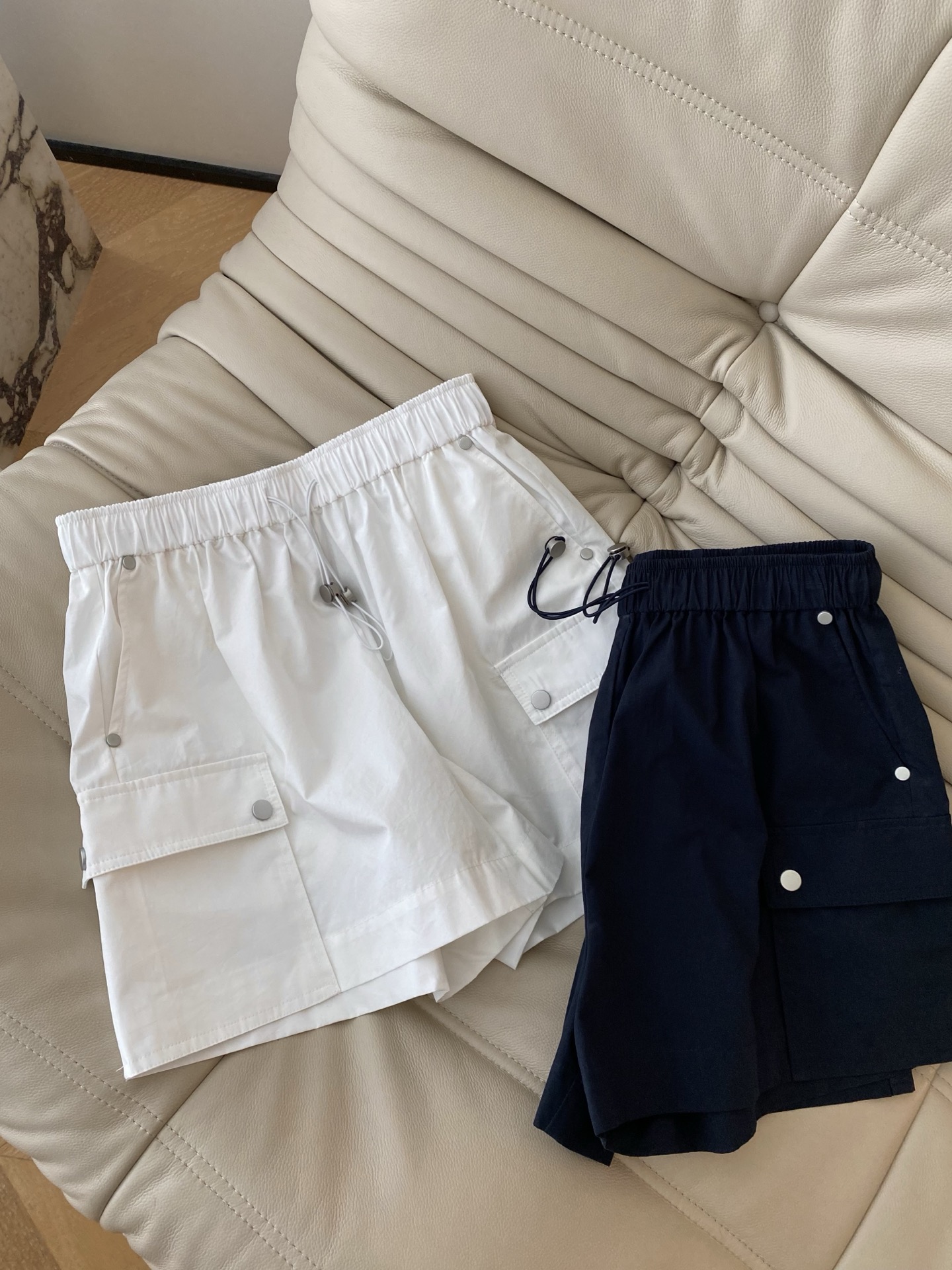 High Waist Elastic Drawstring Design Casual Shorts, Women's Summer Fashion 3 i1747903002699 8474 0 1