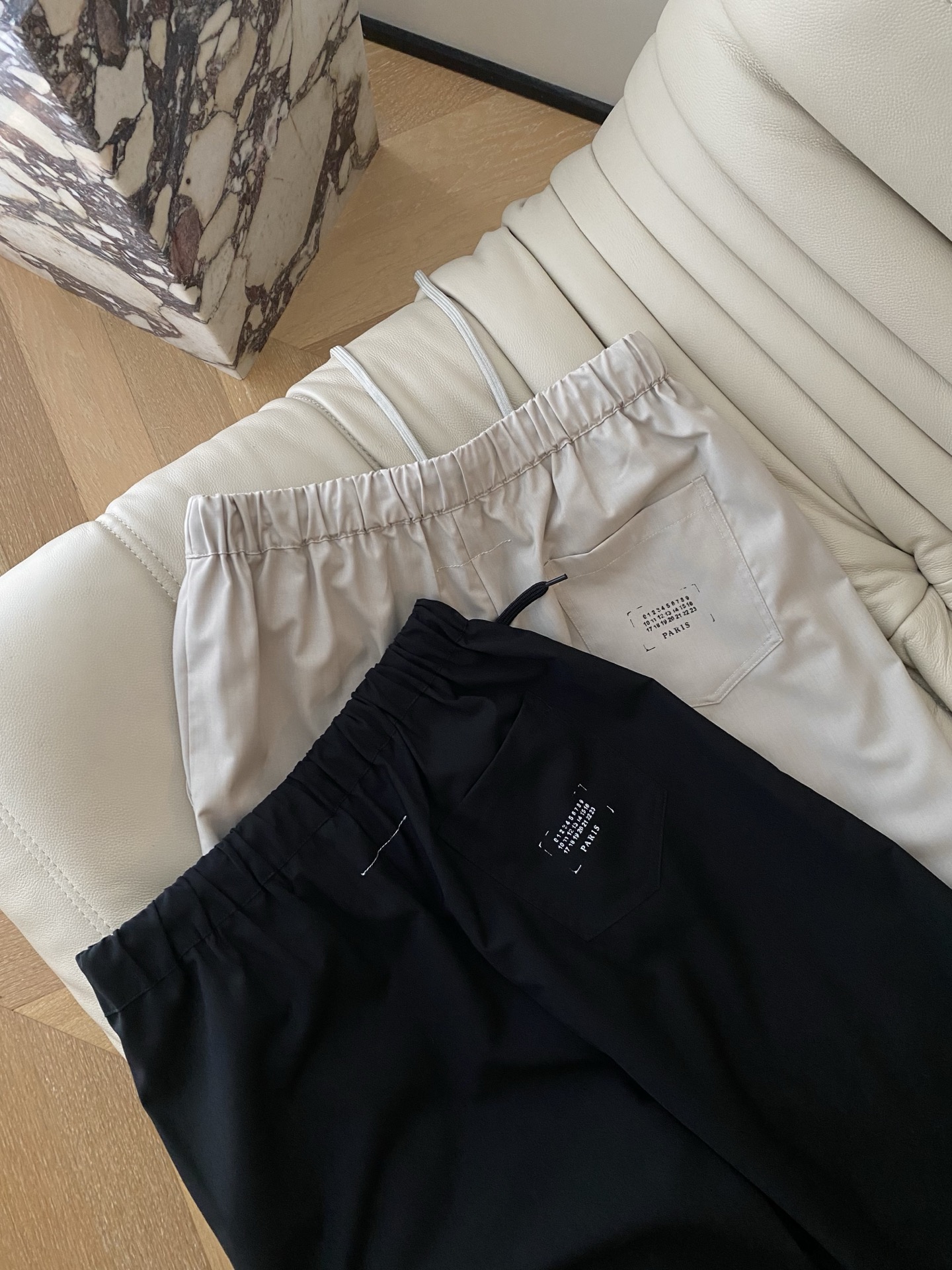 MM6 Maison Margiela Wool-Blend Straight-Leg Pants Elastic Waist Casual Trousers 7 i1748336704878 7171 0 5