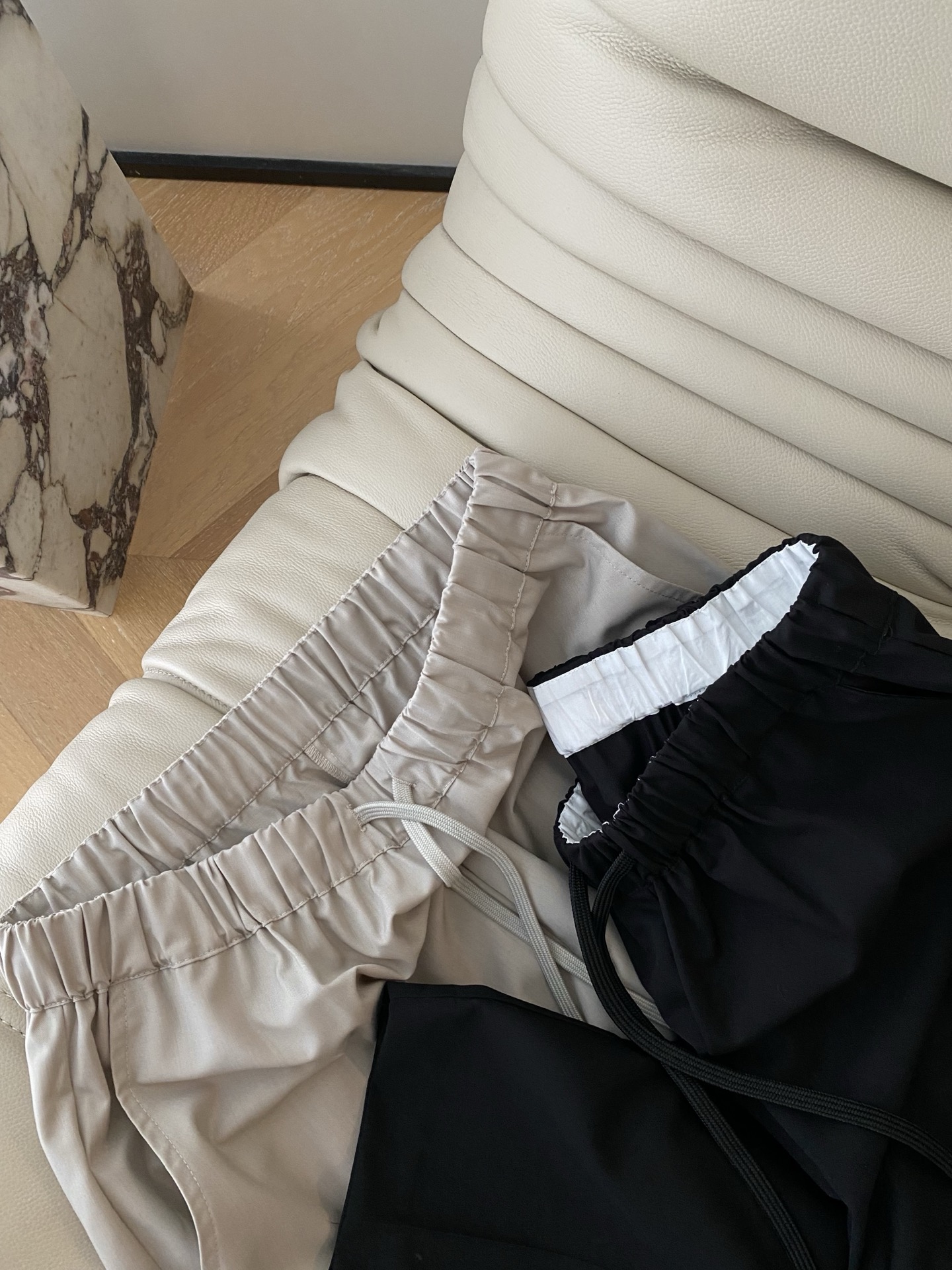 MM6 Maison Margiela Wool-Blend Straight-Leg Pants Elastic Waist Casual Trousers 5 i1748336706283 6174 0 3