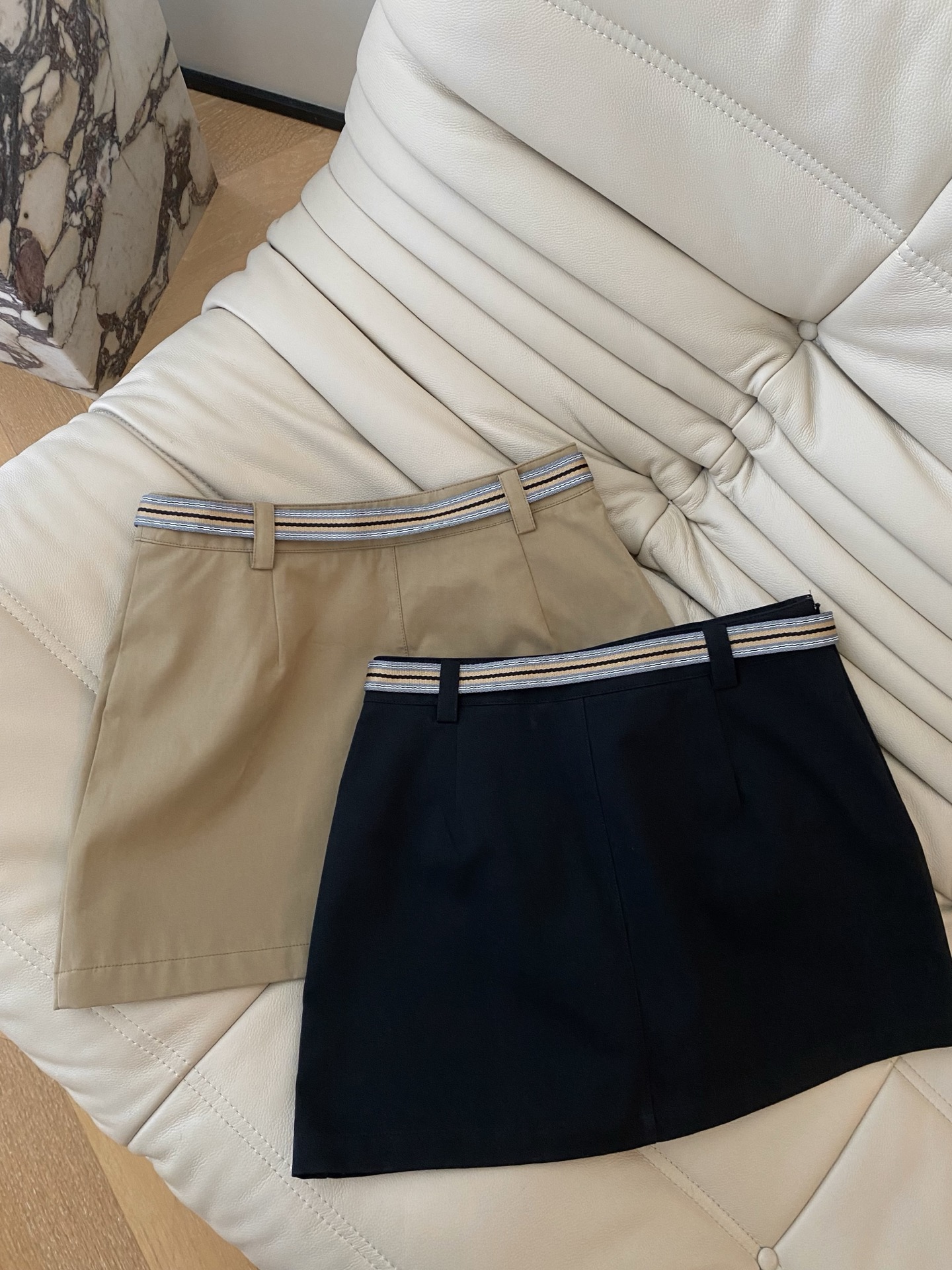 Retro Cargo Mini Skirt with Double Pockets - High Waist A-Line, Two Colors 7 i1749461273271 7010 0 5
