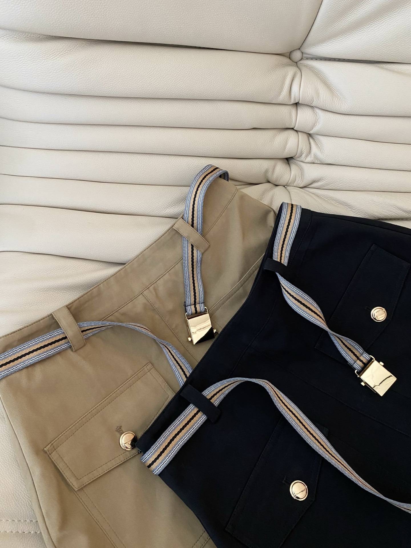 Retro Cargo Mini Skirt with Double Pockets - High Waist A-Line, Two Colors 3 i1749461273358 1085 0 1