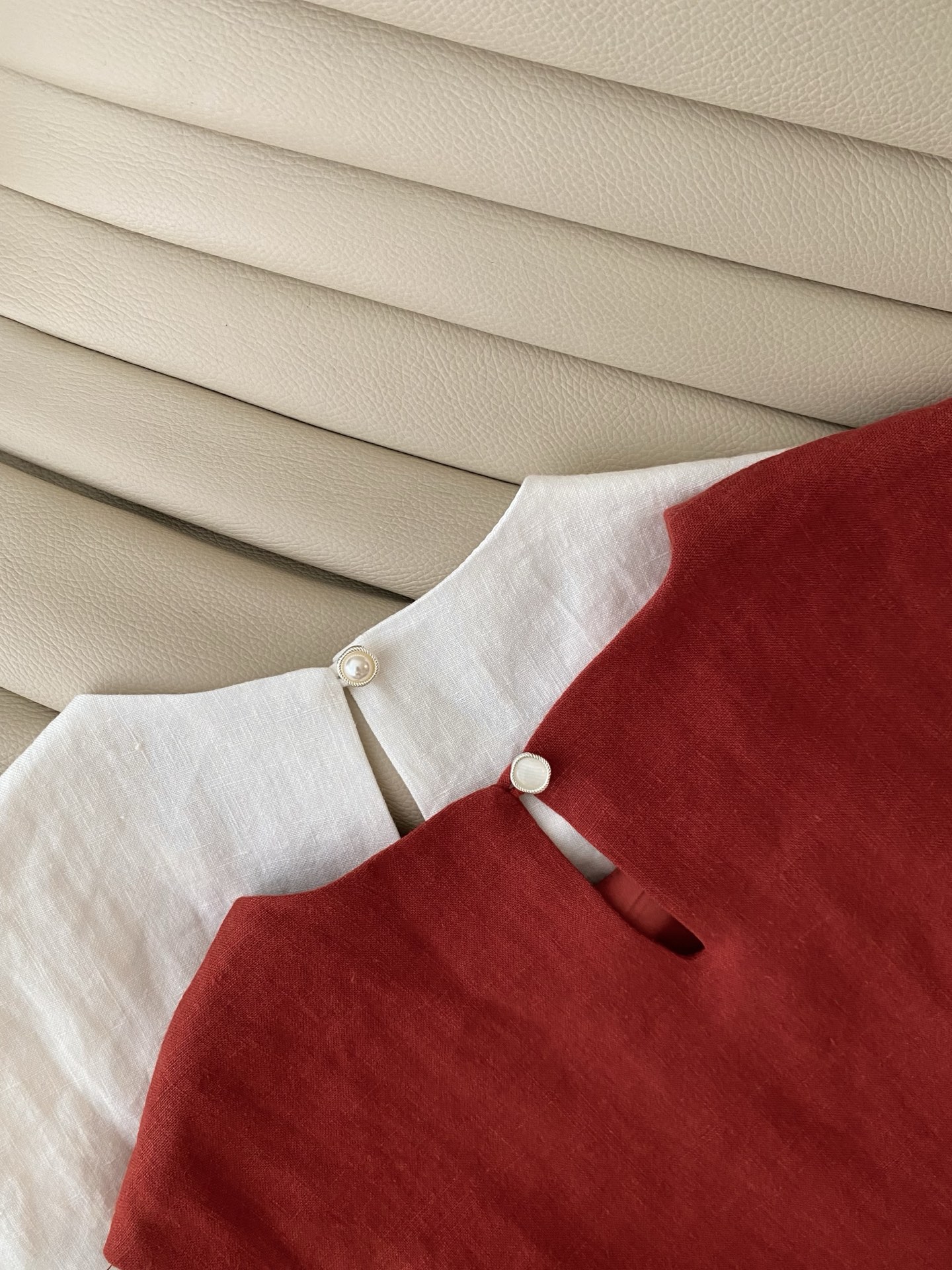 Elegant Linen Vest and Skirt Set with Scalloped Detail 8 i1749544425730 98 0 6