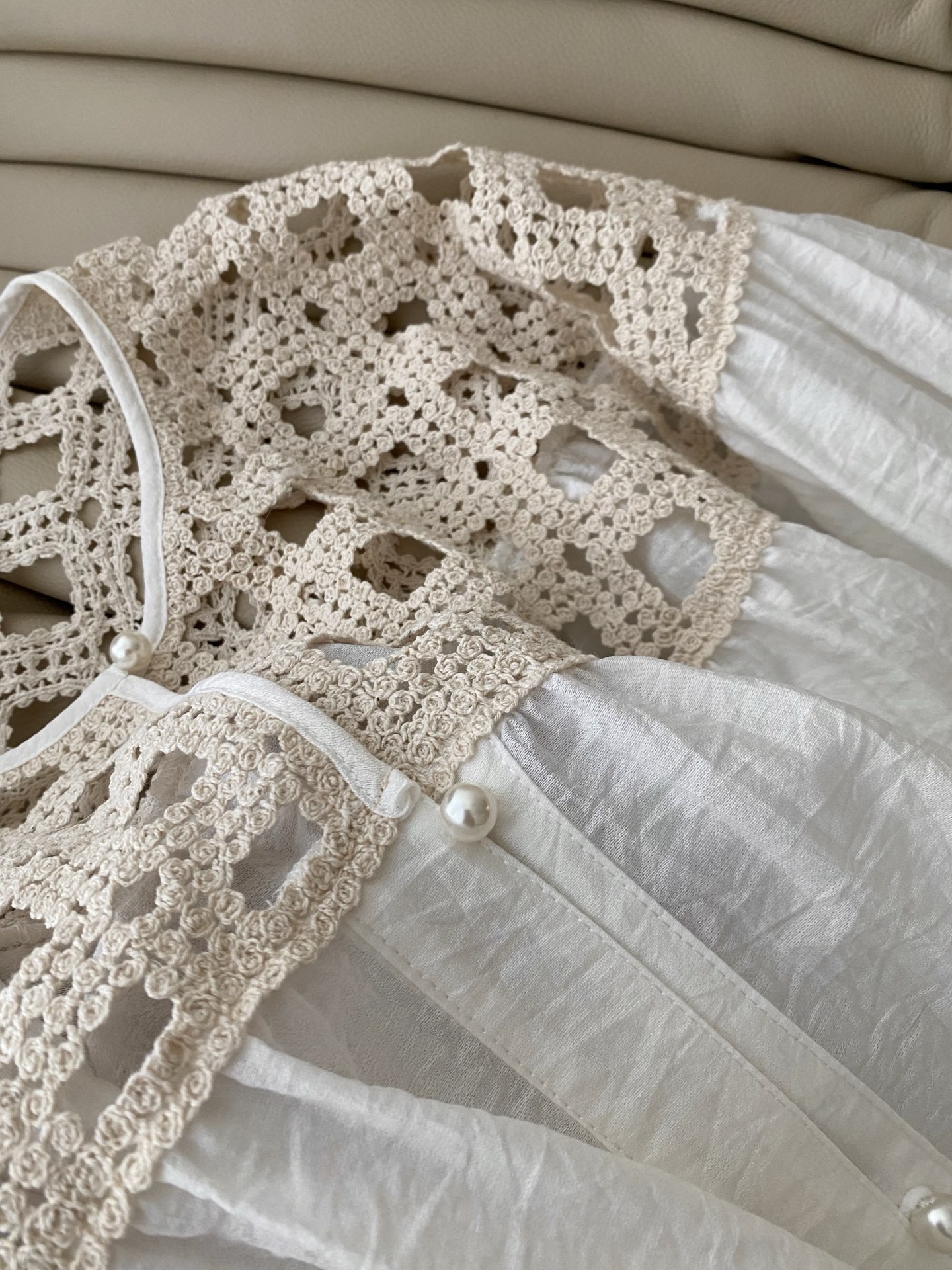 Elegant Floral Lace Top - Breathable & Stylish Spring/Summer Blouse 6 i1751187374783 7919 0 4