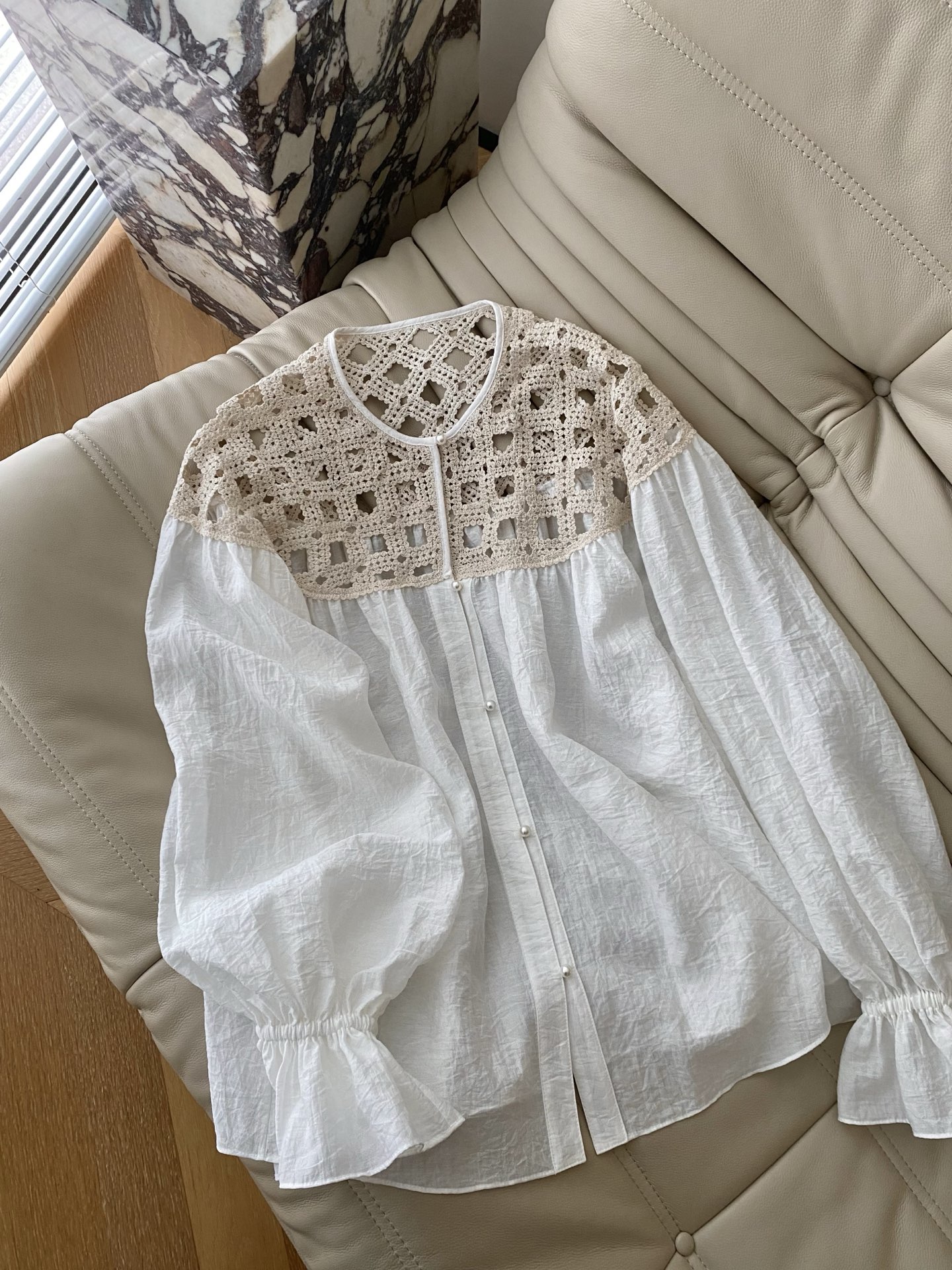 Elegant Floral Lace Top - Breathable & Stylish Spring/Summer Blouse 2 i1751187376581 523 0 0