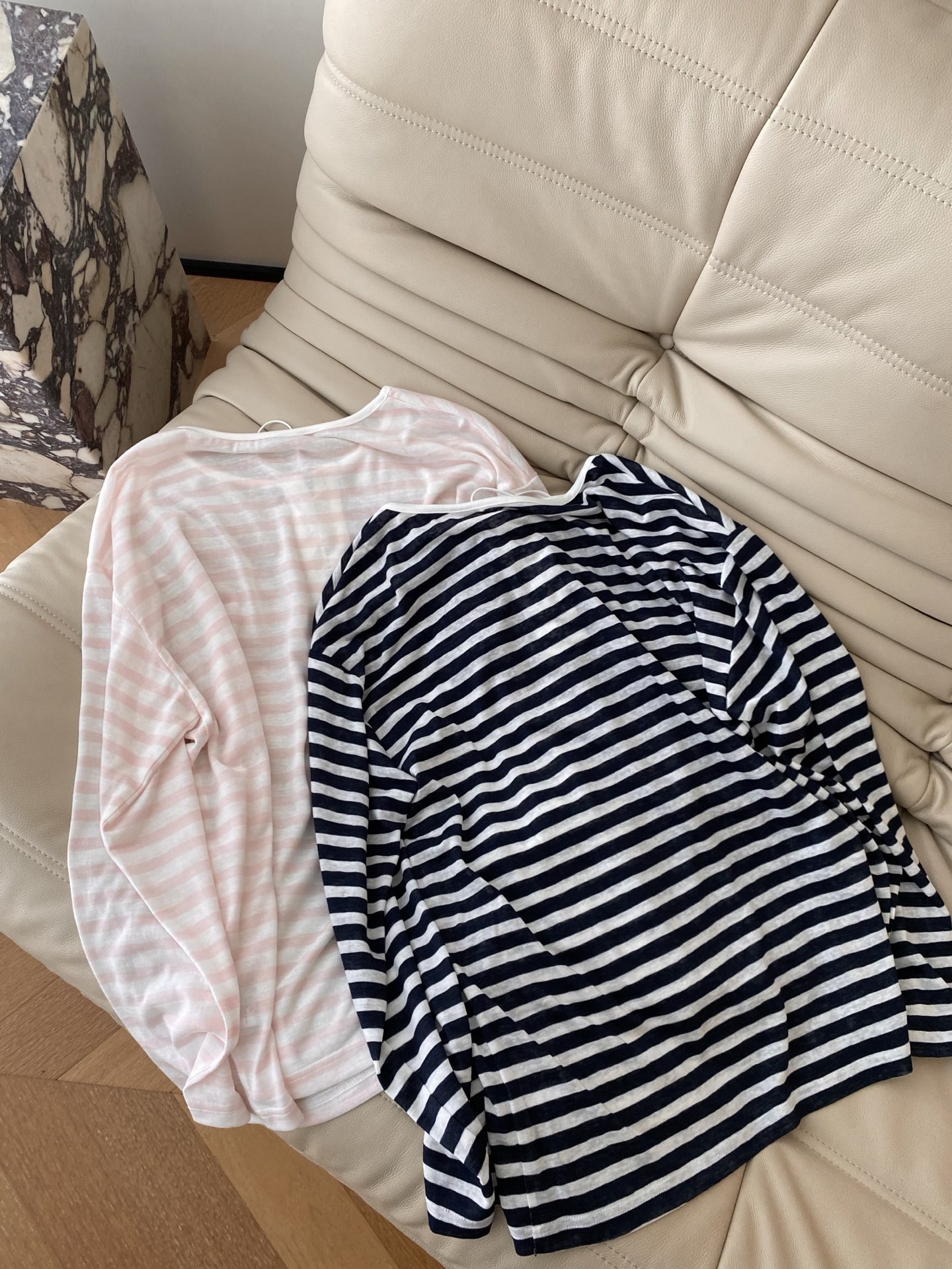 Striped Sun Protection Top with Tie Detail - High Elasticity Cotton 8 i1752487228133 2216 0 6