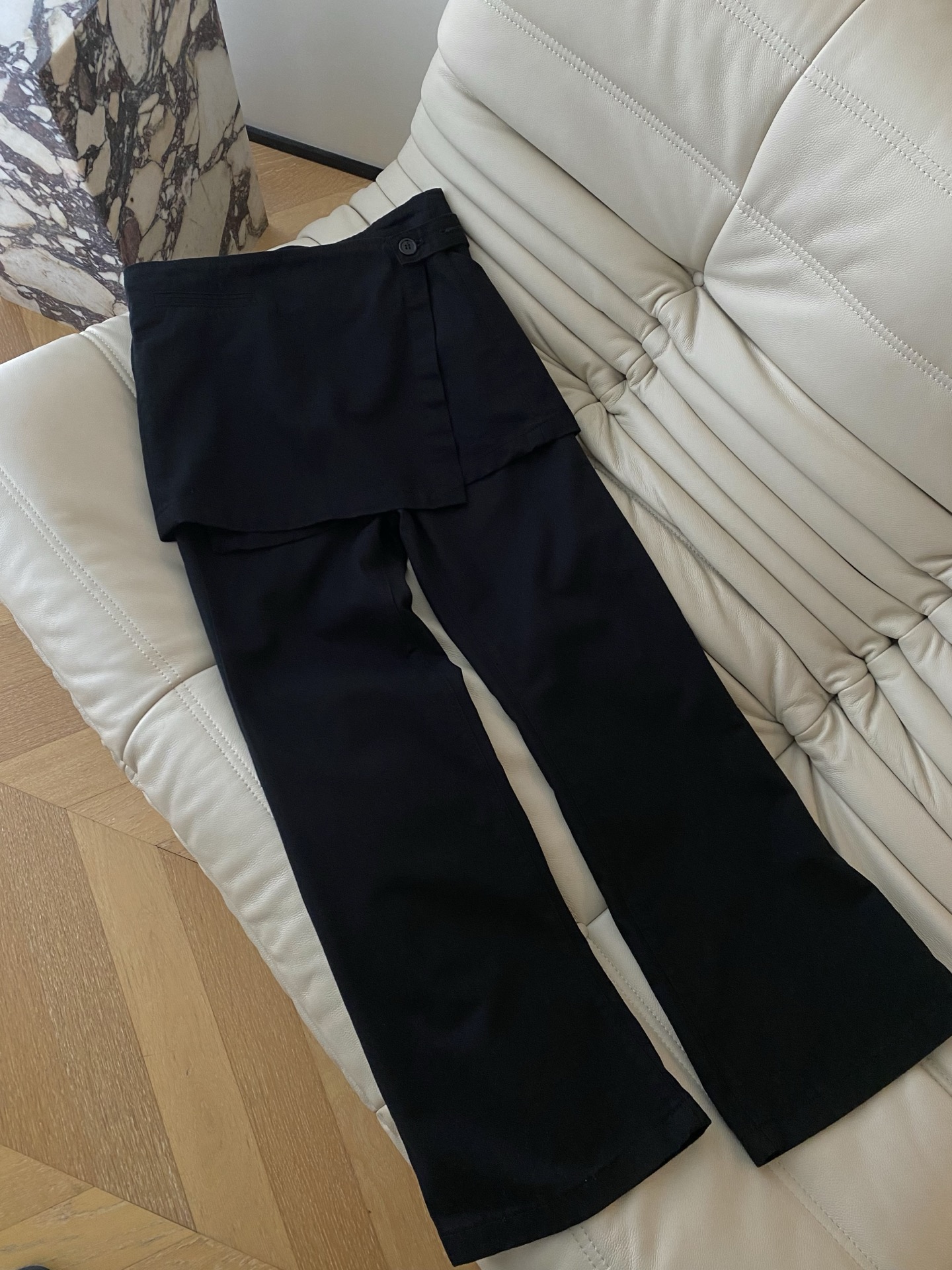 High Waist Flare Jeans Two-Piece Set with Layered Detail - Slim Fit 4 i1755315782301 5577 0 2