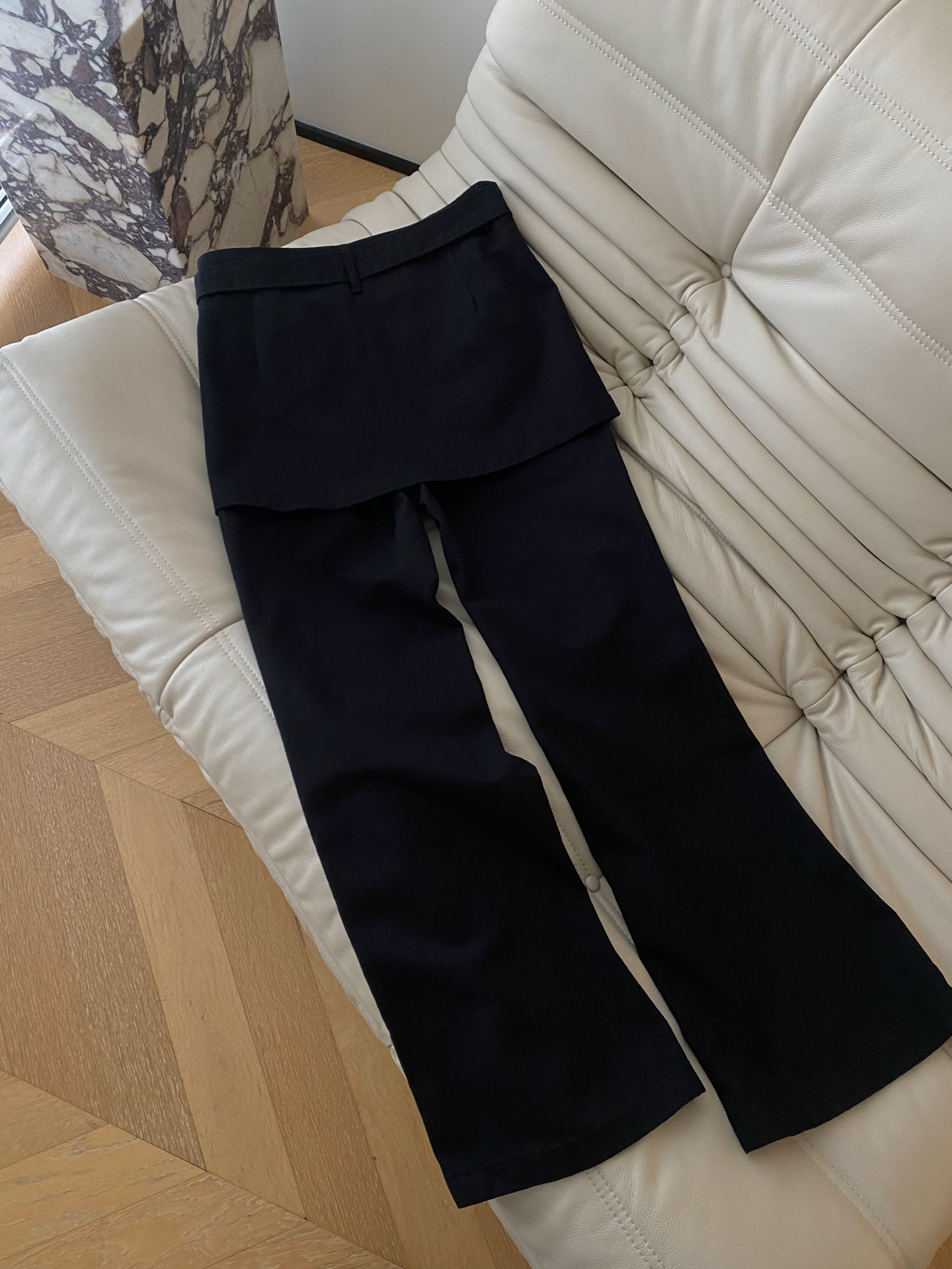 High Waist Flare Jeans Two-Piece Set with Layered Detail - Slim Fit 7 i1755315784060 4478 0 5
