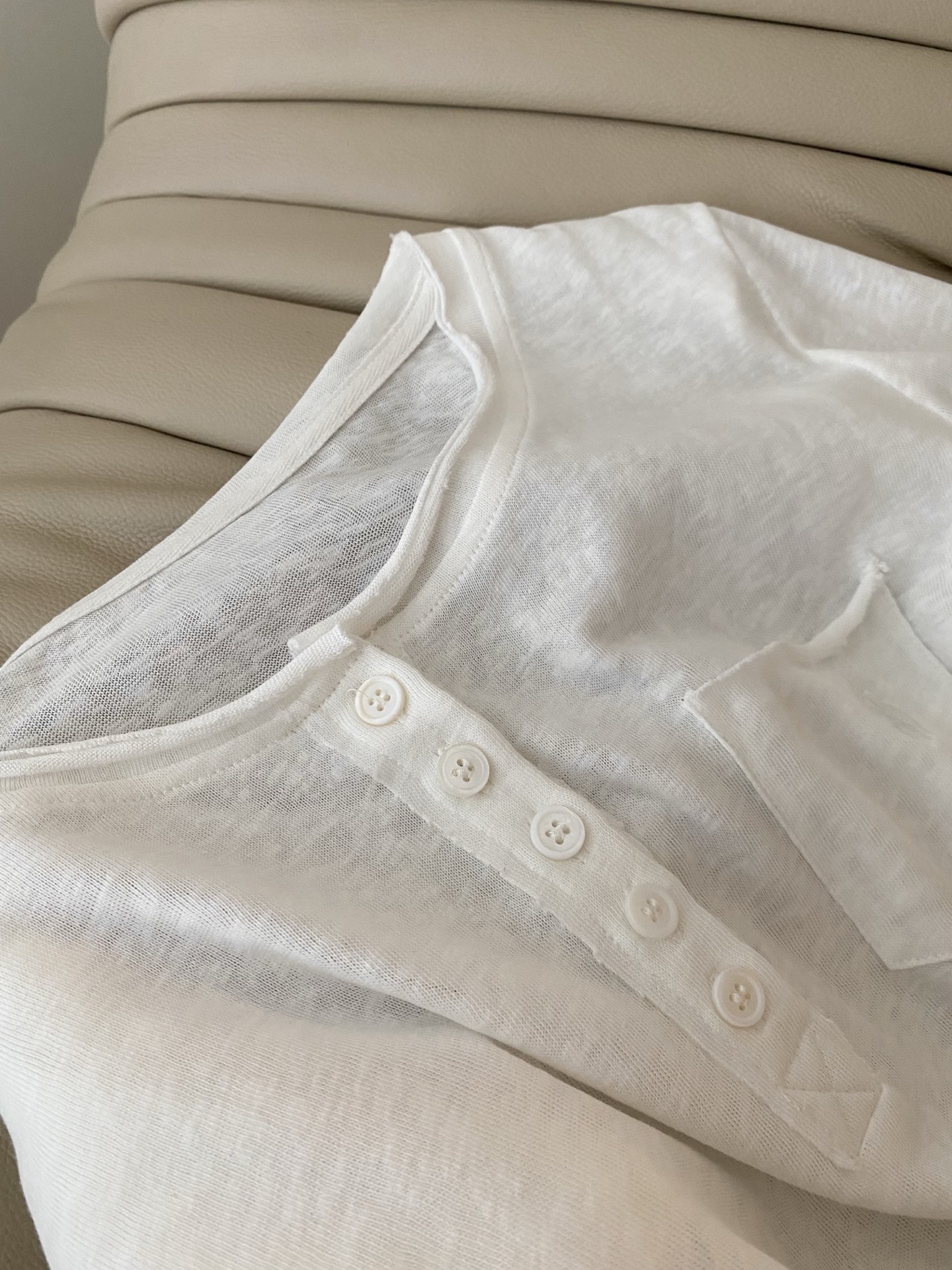 Vintage Polo Round Neck Casual Top - Cotton Blend, Pocket Design, Rolled Cuffs 7 i1755603421302 8308 0 5