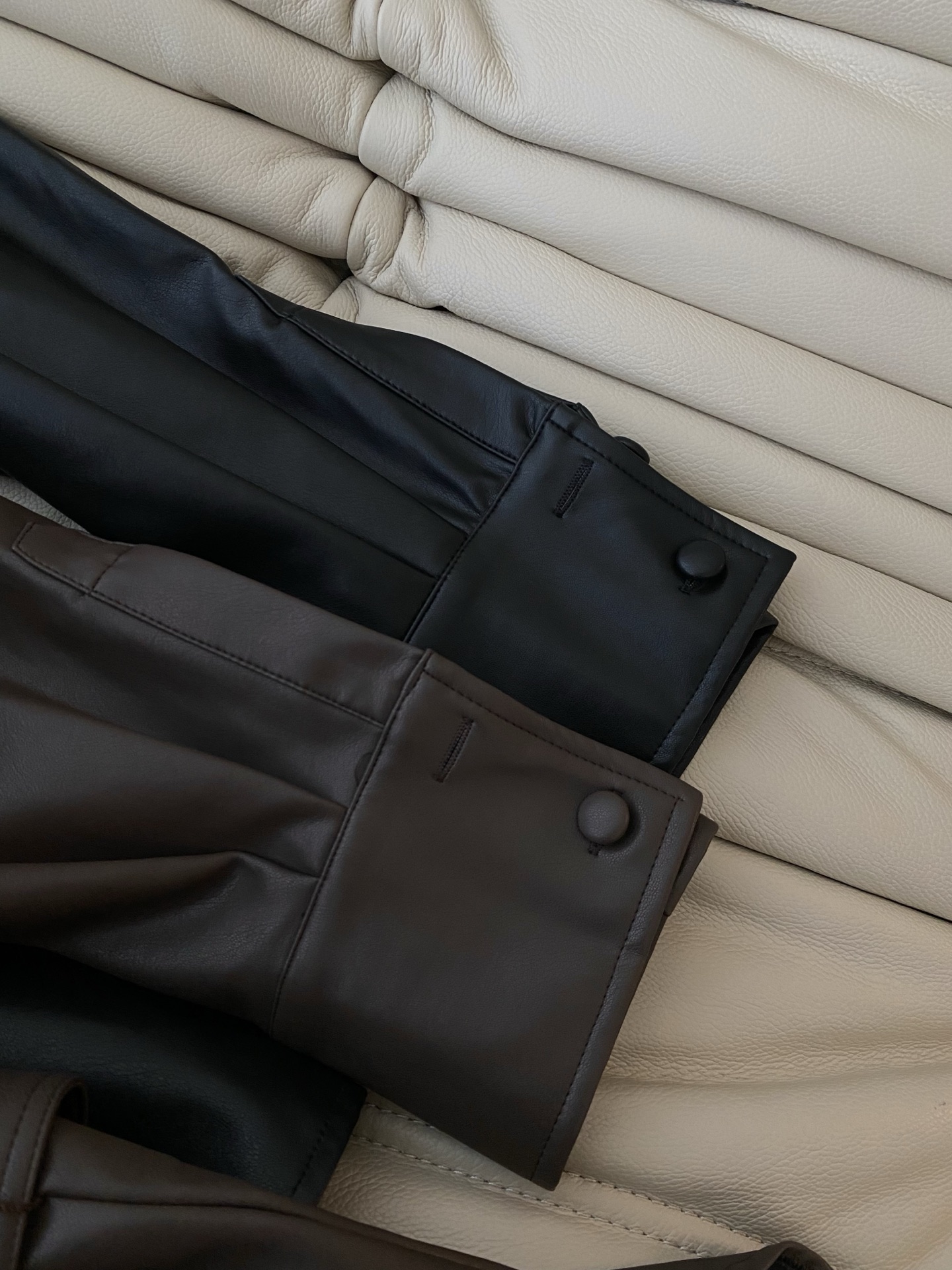 Women's Faux Leather Shirt Jacket with Belted Waist - Stylish & Elegant 9 i1755769530016 5672 0 7