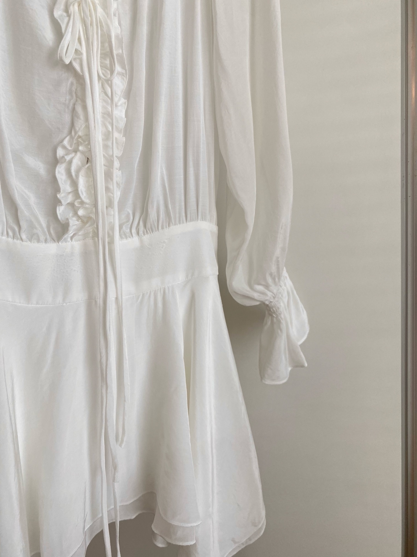 Elegant Off-Shoulder Silk Blend Dress with Ruffle and Rose Detail 5 i1755771673796 2248 0 3