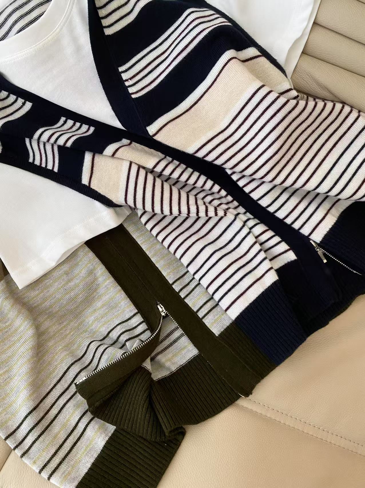 Striped Vest Layered Short Sleeve T-Shirt - Unique Two-Piece Design 5 i1755848370067 2447 0 3