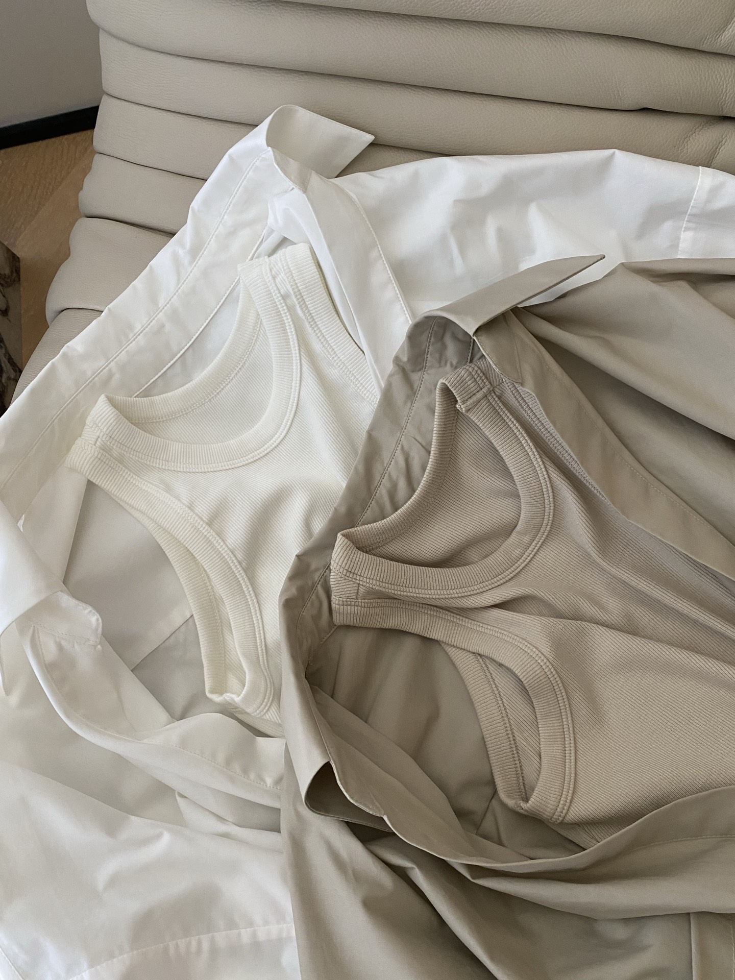 Women's Casual Vest Shirt Two-Piece Cotton Top - Comfortable & Unique 5 i1755854452594 7388 0 3